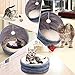 Frankshine Pet Bed for Cats or Small Dogs Multifunction Cat Bed Collapsible Waterproof Bottom Machine Washable All Season Use 17.7