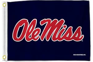 Rico Industries NCAA University of Mississippi Ole Miss Navy 12" x 18" Utility Flag - Double Sided - Great for Boat/Golf Cart/Home