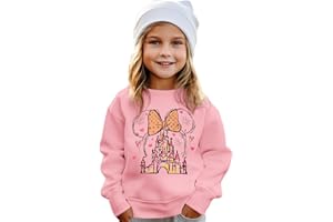 GLIGLITTR Magical Crewneck Sweatshirt for Toddler Girl Magic Castle Long Sleeve Shirts Kingdom Holiday Family Vacation Outfit