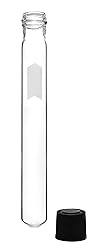 EISCO 24PK Test Tubes, 5ml - Bakelite Screw Cap
