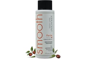 Keragen - Brazilian Keratin Smoothing Treatment, Blowout Straightening System for Dry and Damaged Hair - Forte, Sulfate Free - Eliminates Curls and Frizz, Medium to Coarse Hair (2 Oz)