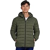 Spyder Packable Puffer Jacket Men with Hood, Lightweight Winter Jackets for Men