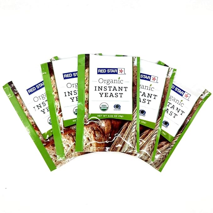Amazon Com Lesaffre Red Star Organic Instant Yeast 5 Packets
