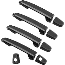 Manijas Interiores De Puerta Para Toyota Corolla 2003-2008 - 2 Piezas, Color Negro, Material ABS, Reemplazo Directo