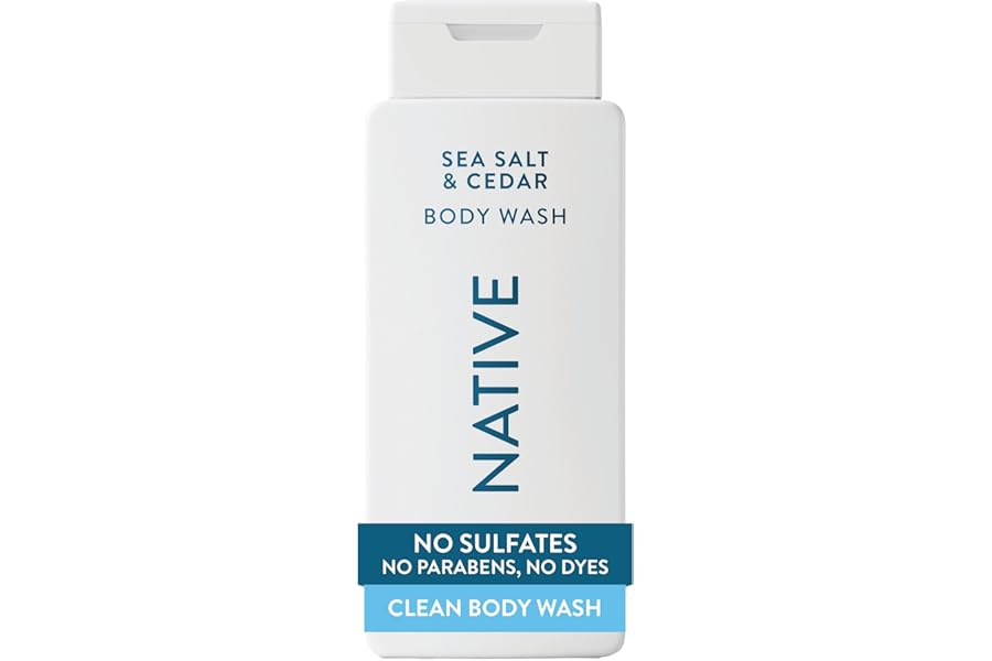 Native Clean Body Wash, Gentle & pH-balanced for Sensitive Skin, 24-Hr Freshness for Men & Women, Vegan & Cruelty-Free, Free 
