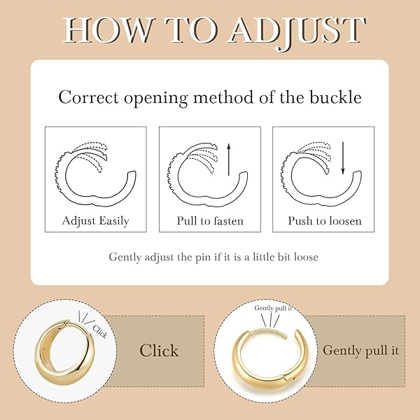DEGERDE GOLD HOOP EARRINGS FOR WOMEN 14K GOLD EARRINGS FOR WOMEN HOOPS EARRING FOR WOMENS HYPOALLERGENIC LIGHTWEIGHT GOLD HOOP EARRINGS 13/18/22MM