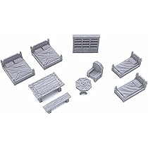 Sturdy Furniture DND Terrain - Compatible With Dungeons & Dragons, Warhammer 40k, 28mm Miniature Wargaming - View #9