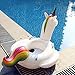 Pfloat Unicorn Baby Float,Inflatable Baby Swimming Float For Age 6 -36 Months With 3 Bath Toys-Rapid Valves&Carry Bag