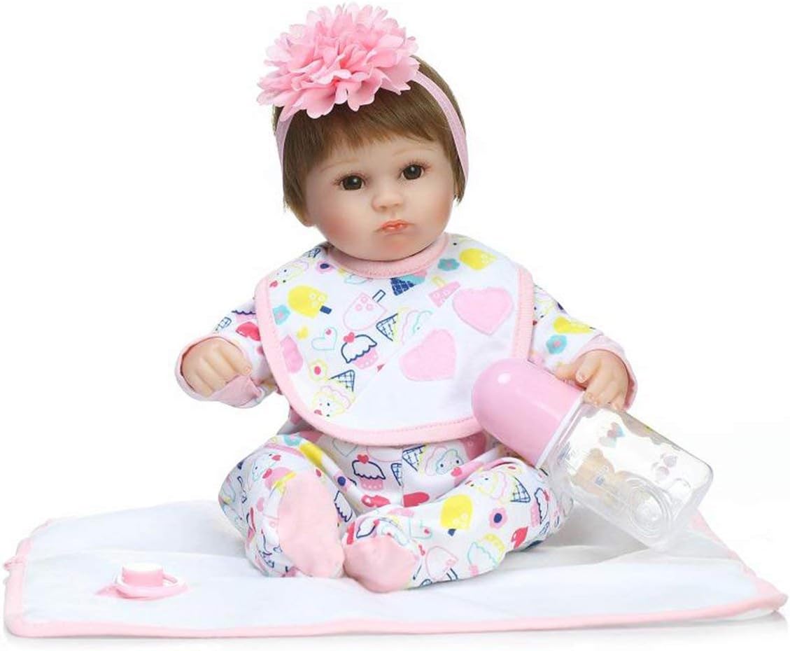 Prezzo NACHEN Bambola Reborn Realistica Morbida Silicone Vinile Neonato Reborn Baby Doll Playmate Giocattoli 42cm,color1,42cm Offerte