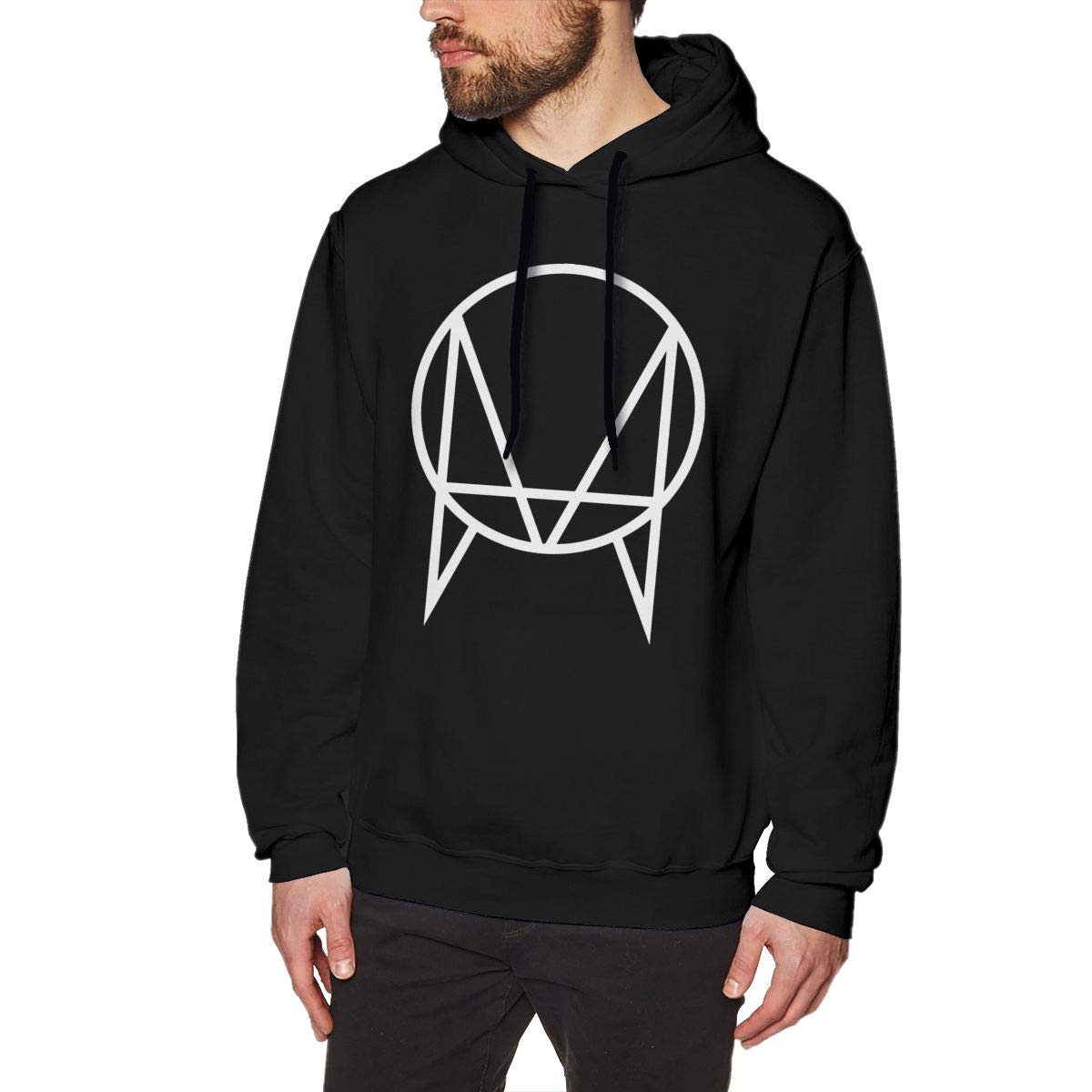 White Owsla Skrillex Mens Hoodie Sweatshirt Pullover Long Sleeve Cotton Hoody