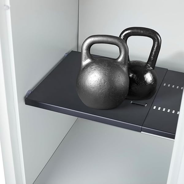 HOME IN BOLD METAL ADJUSTABLE LOCKER SHELF |...