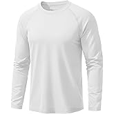 MAGCOMSEN Men's UPF 50+ Sun Protection Shirts Long Sleeve Quick Dry UV SPF Rash Guard Fishing Running Swim Athletic