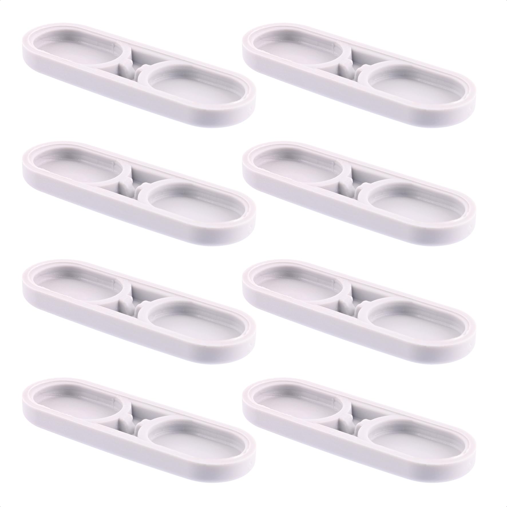 WAGNER QuickClick® TANDEM Plastic glides furniture glides chair glides I 8pcs. set replaceable glides - plastic HYPER - 39 x 12 mm I for base 32 x 15 mm- Made in Germany - 15791900