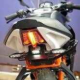 Motoaggrandize Compact Tail Tidy | License plate holder for KTM RC 125 | 200 | 390 [Compatible With compact Number Plates only] | Colour: Matte Black
