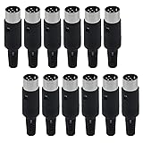 Antrader DIN 6-Pin Male Plug Connector Solder Cable