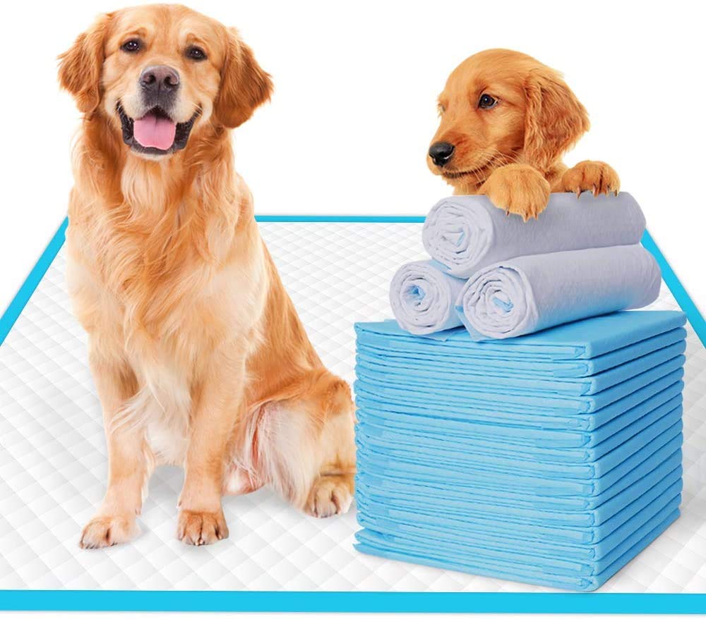 JupiterJX Puppy Dog Pet Training Pads Leak Proof Disposable Puppy Dog Pee Wee Pads Super Absorben Quick Dry Pee Wee Mats for Dogs Cats Rabbits (60 X 45 CM, 50)