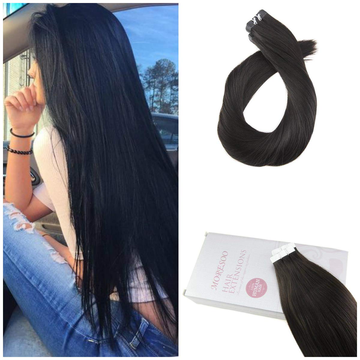glue human hair extensions