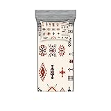 Ambesonne Tribal 2 Pack Fitted Sheet & Pillow Sham