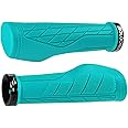 SOLODRIVE Ergonomic Design Bike Grips, Comfortable Bicycle Handlebar Grips, Single Lock-on Mountain Bike Grips, Non-Slip Handle Grips, Fit MTB, E-Bike, Hybrid, Scooter