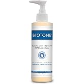 BIOTONE Advanced Therapy Massage Gel, Smooth, Silky Glide Without the Oil Feel, Ideal Workability, Nut-Oil Free, Hypoallergenic