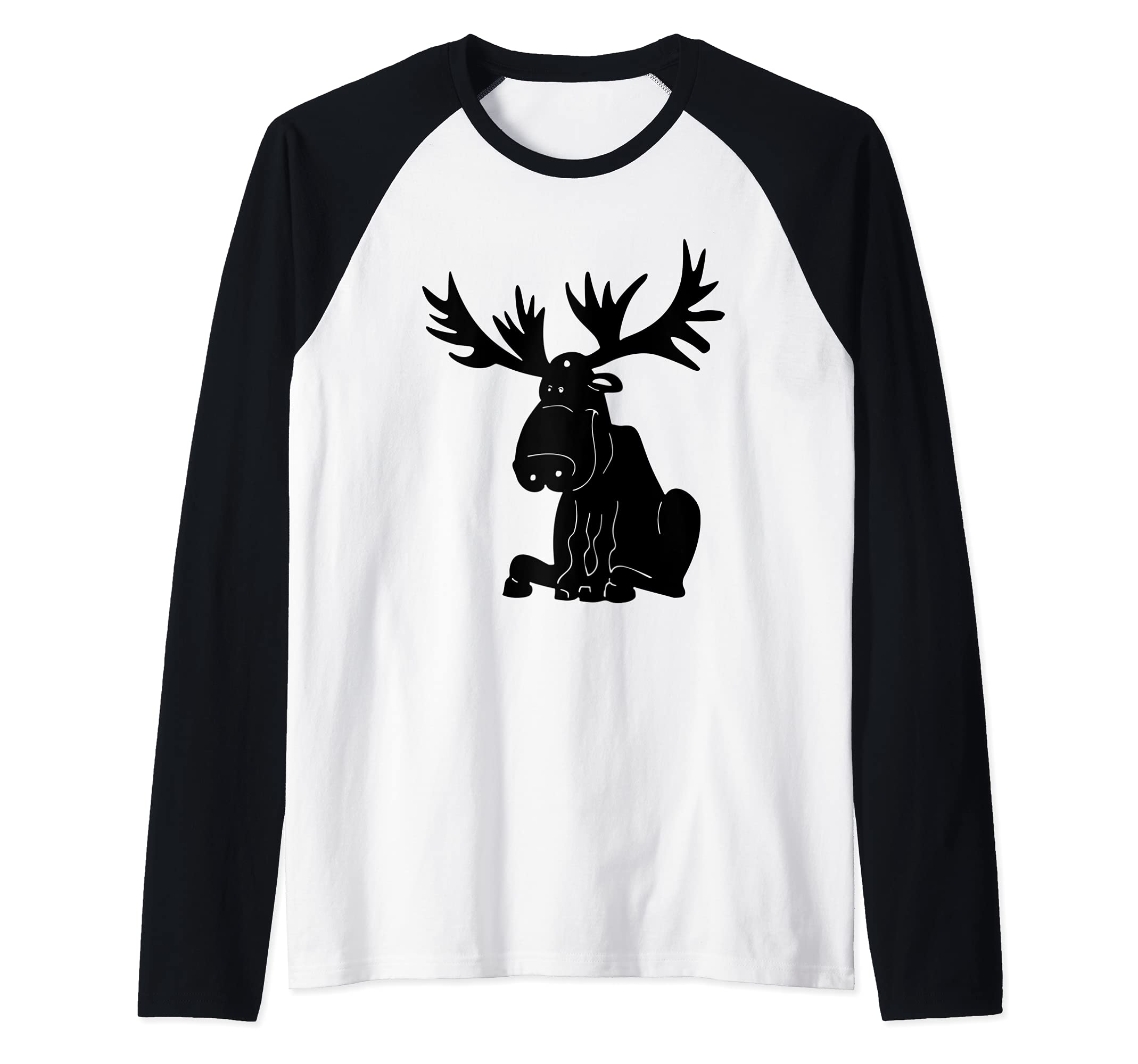 Sitting Moose Raglan Baseball Tee