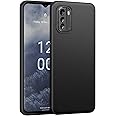 Case for Nokia G60 5G Phone Case TPU Soft Silicone Cover, Shockproof Silicone Phone Case with Microfiber Lining（Black）