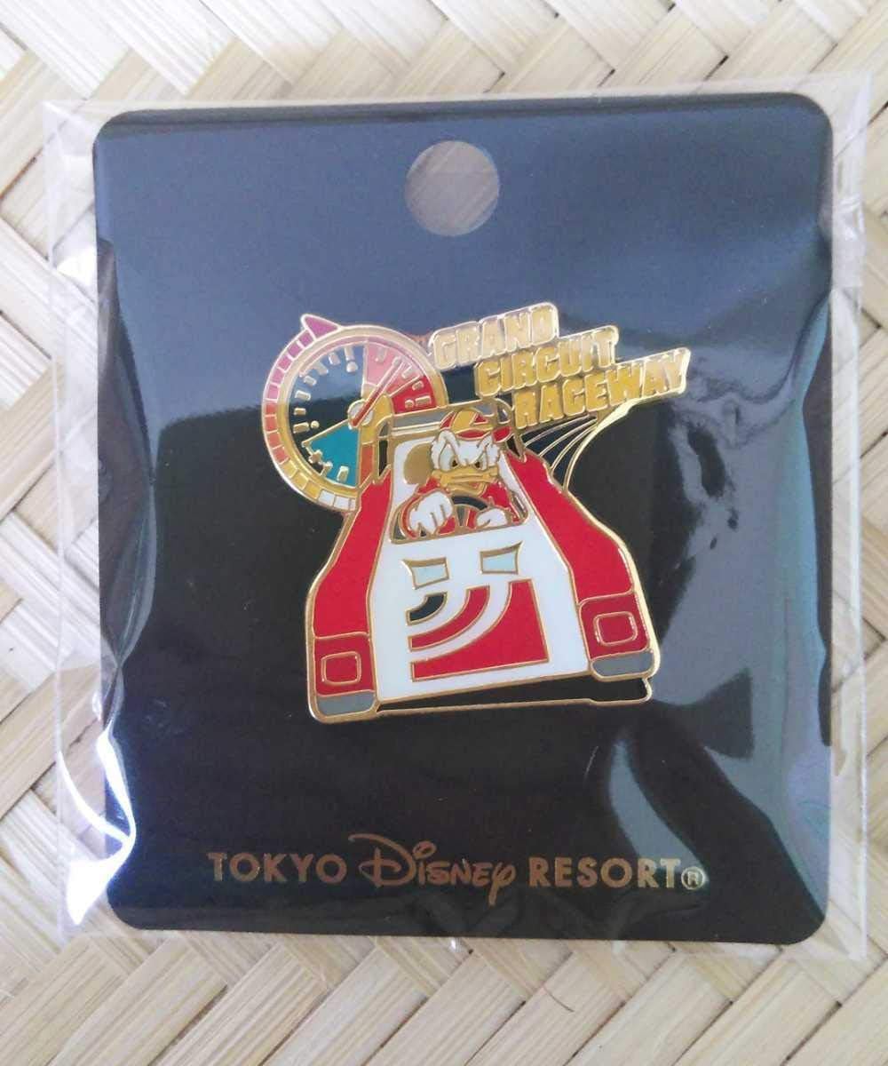 グランドサーキットレースウェイ ピンバッジ ドナルド レア ディズニーランド アトラクション グッズ バッジ ホビー Amazon