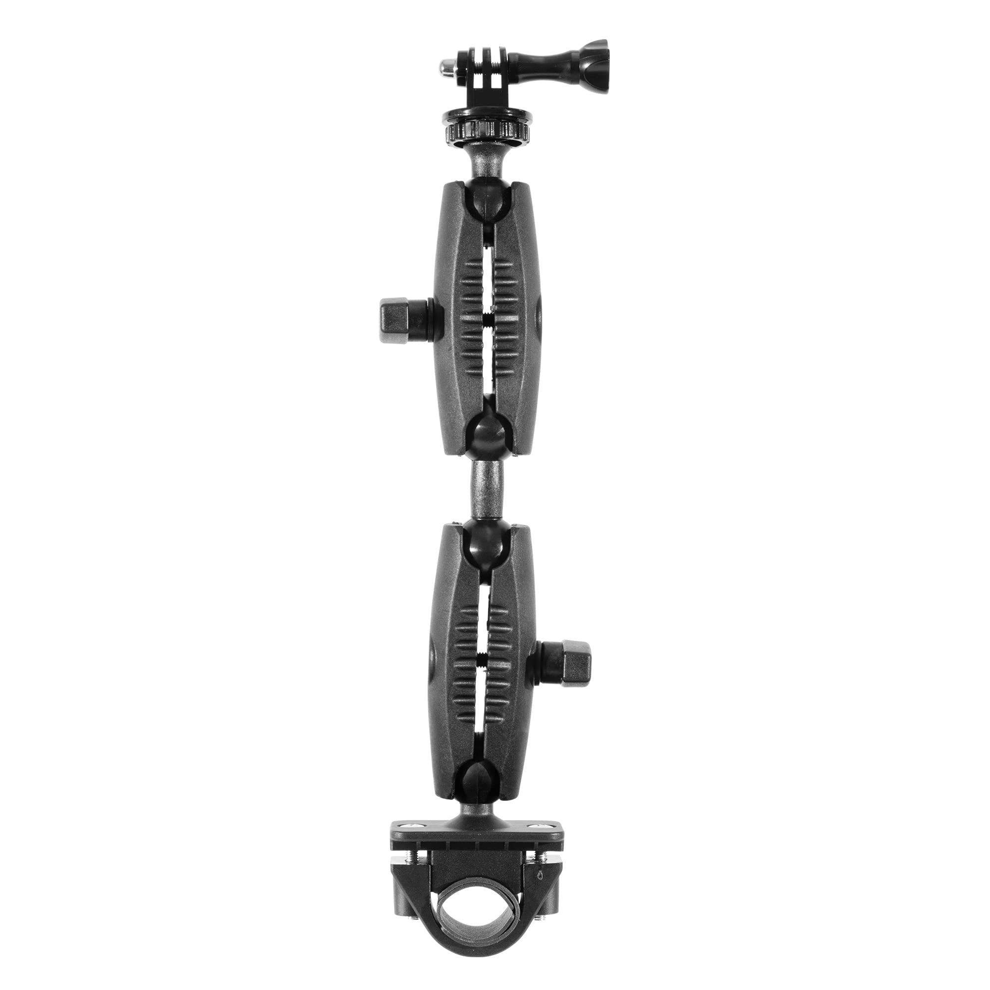 iBolt Action Camera Dual Bizmount Heavy Duty Handlebar/Post/Pole/Rail Mount for Water Sports, Kayaking, Fishing, Boating Etc. for 1/4 20î Cameras and Accessories