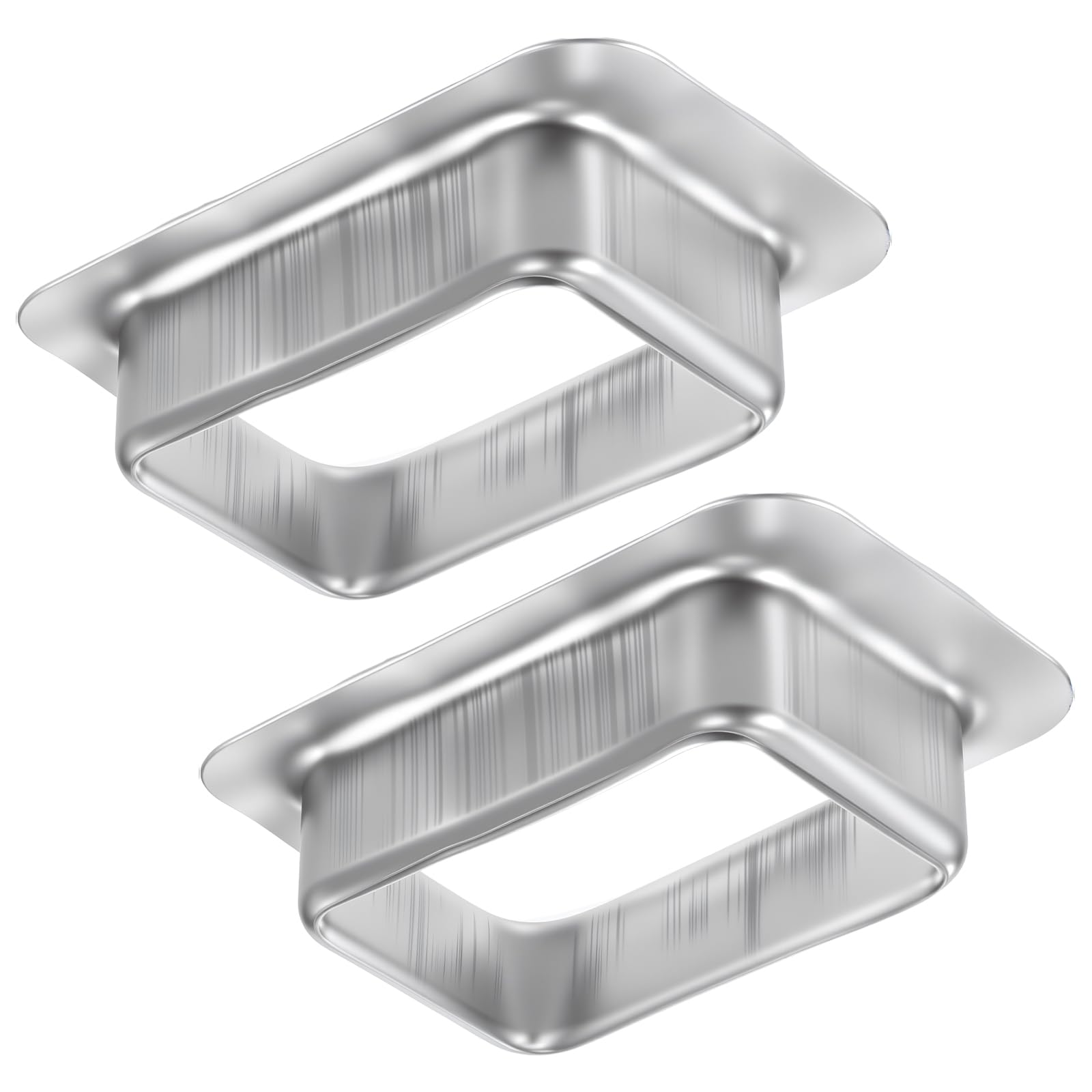 Photo 1 of 2 Pack 2" x 3" Rain Gutter Downspout Aluminum Drop Outlet K Style