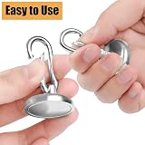 FINDMAG 2 Pack Large Magnetic Hooks 100 LBS Swivel Carabiner 32 mm Neodymium view 3