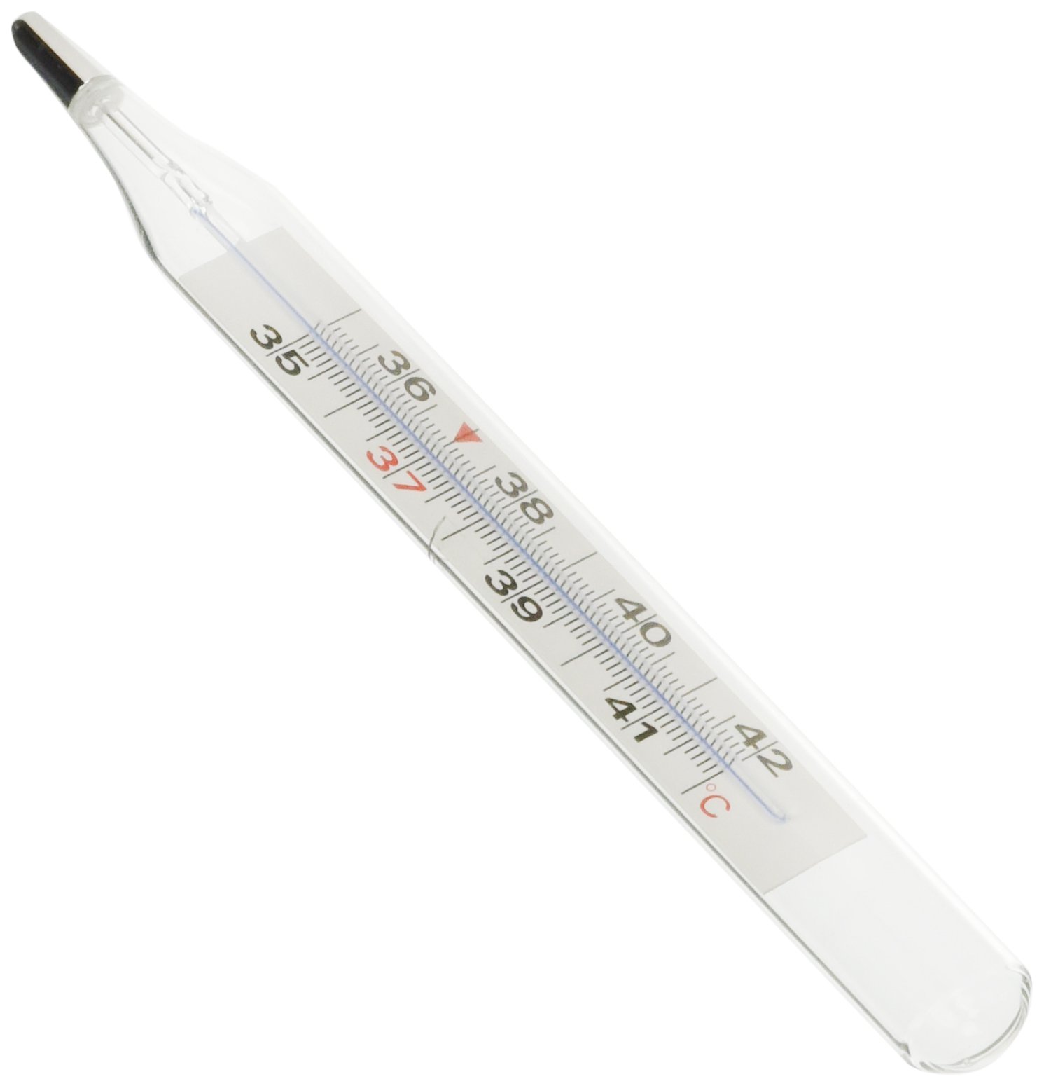 GIMA 25586 Classic/Clinical/glass fever thermometer, thermometer easy to read and use for adults, children, elderly, without mercury, with CE Certification
