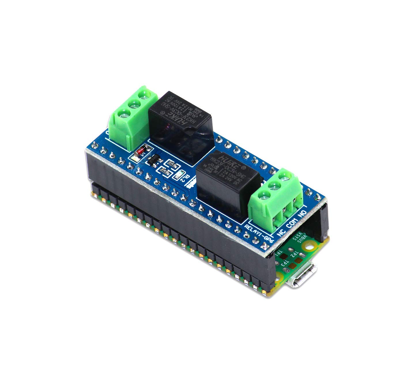 sb components Raspberry Pi Pico Board with Pico 3V Relay HAT for Raspberry Pi Pico