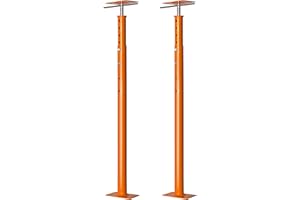 NAXVIO House Floor Jack, 48"-93" Adjustable Post Basement Support Pole Jacks, Heaty Duty Telescoping Jacks for Leveling, Floor Joist Jack for House Lifting Temporary Support, 18000 lbs Max Load Capacity