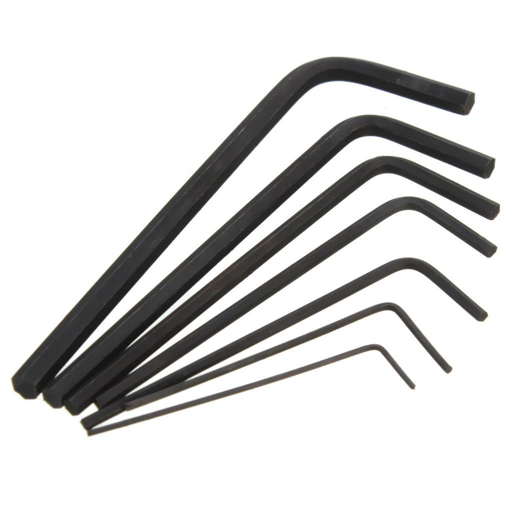 FLORATA 7Pcs 0.7mm-3mm Mini Micro Hexagon Hex Allen Key Set Wrench Screwdriver Tool Kit