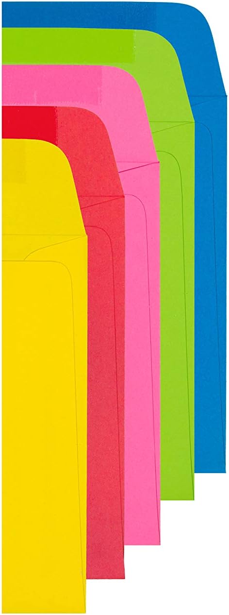 9x12 Envelope Color Blank Open Side Envelopes-15 Pack (Mixed Pack) : Office Products
