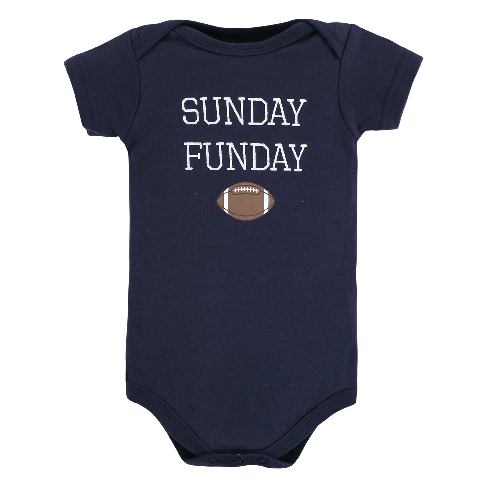 Hudson Baby Unisex Baby Cotton Bodysuits, Sports Stripes, 6-9 Months