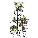 Depointer 4 Tier Garden Stand & Flower Pot Plant Holder Display Rack, Perfect for Home, Garden, Patio