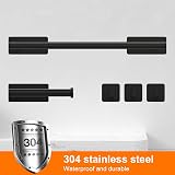 Ibergrif 5pcs Bathroom Accessories Set Black Wall Mounted or Adhesive view 3
