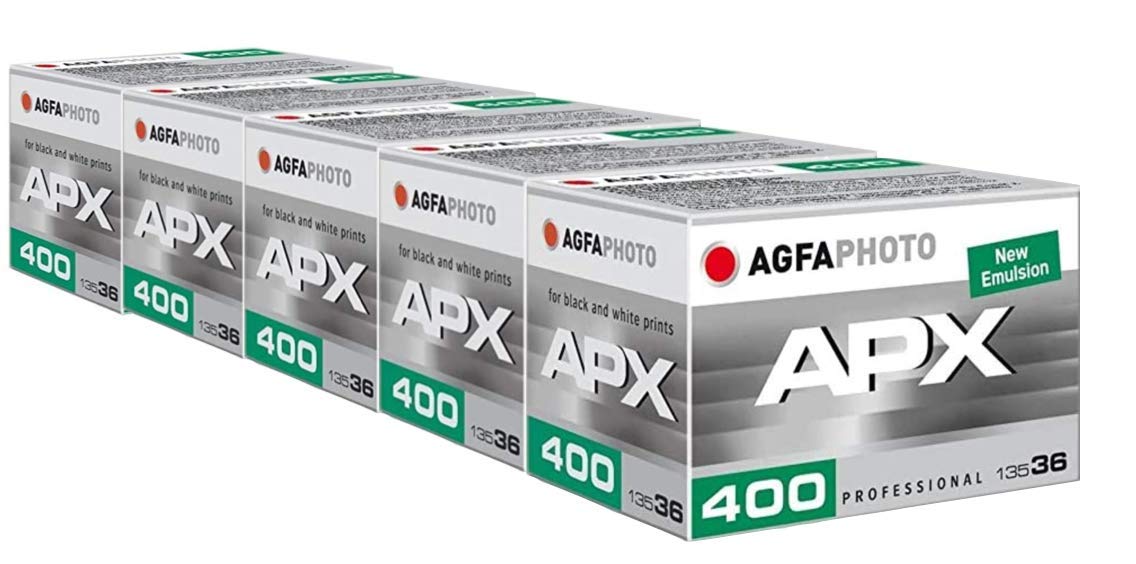 AgfaPhoto APX 400 135-36 Negative Fim S/W Pack of 5