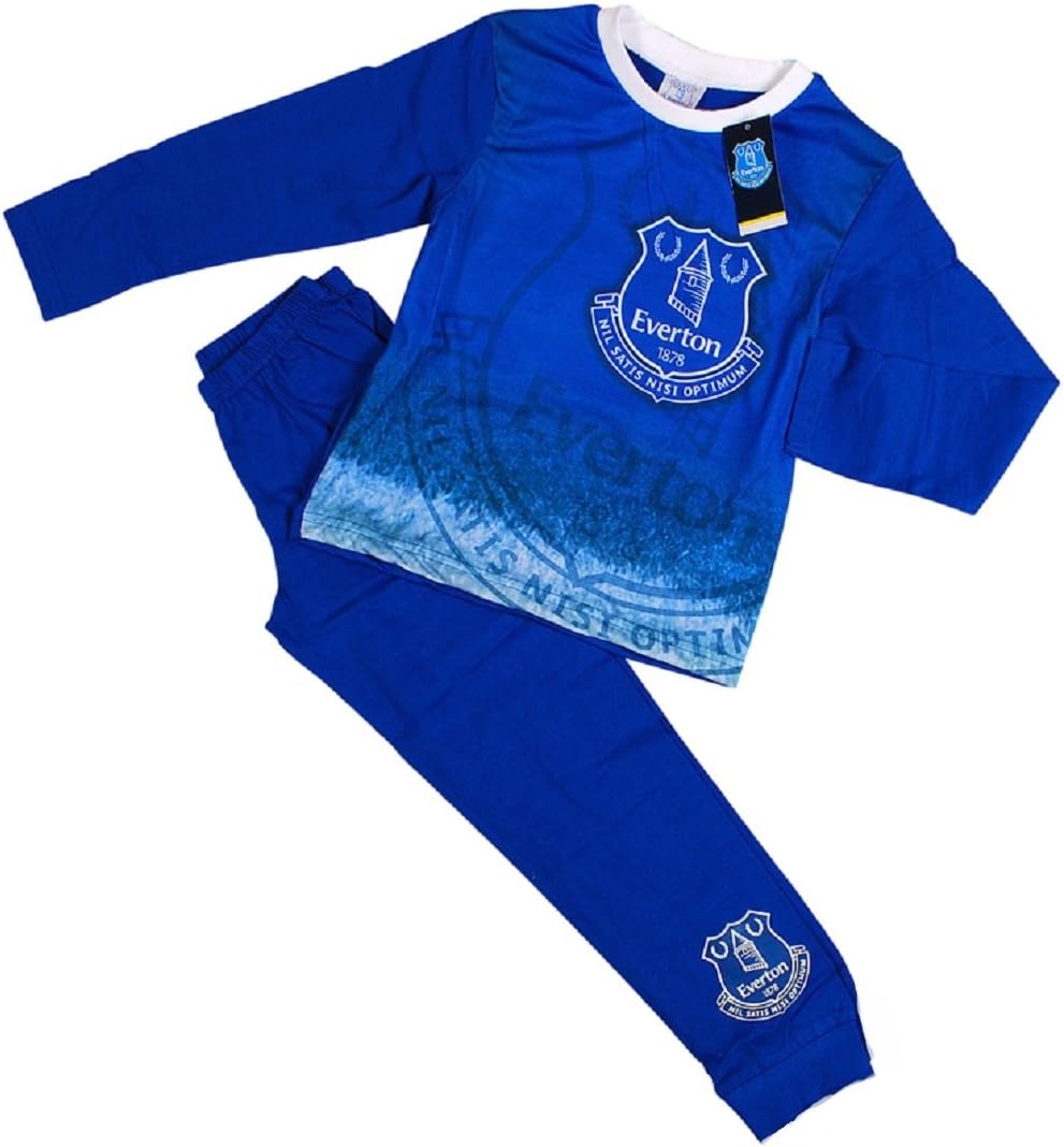 Boys Everton Football Club Pyjama Set Pjs Age 4-12 Years (7-8 Years, Option 2)