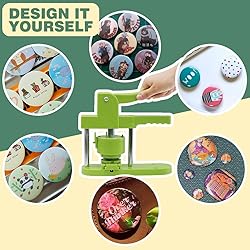 Happizza Button Maker Machine Multiple Sizes, Pin