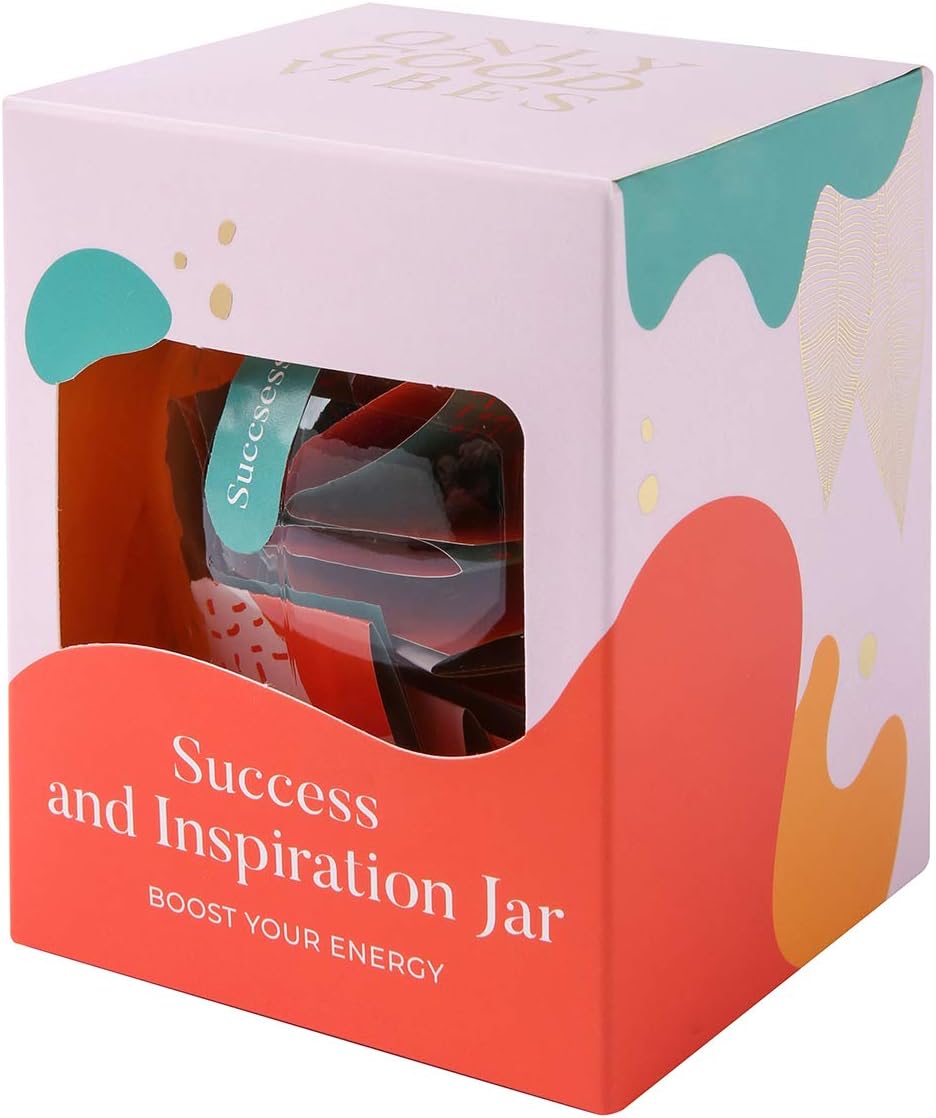 Only Good Vibes Success and Inspiration Jar, Read Me When Cards for Women Men & Teens, Words of Affirmation Gifts - Image 3