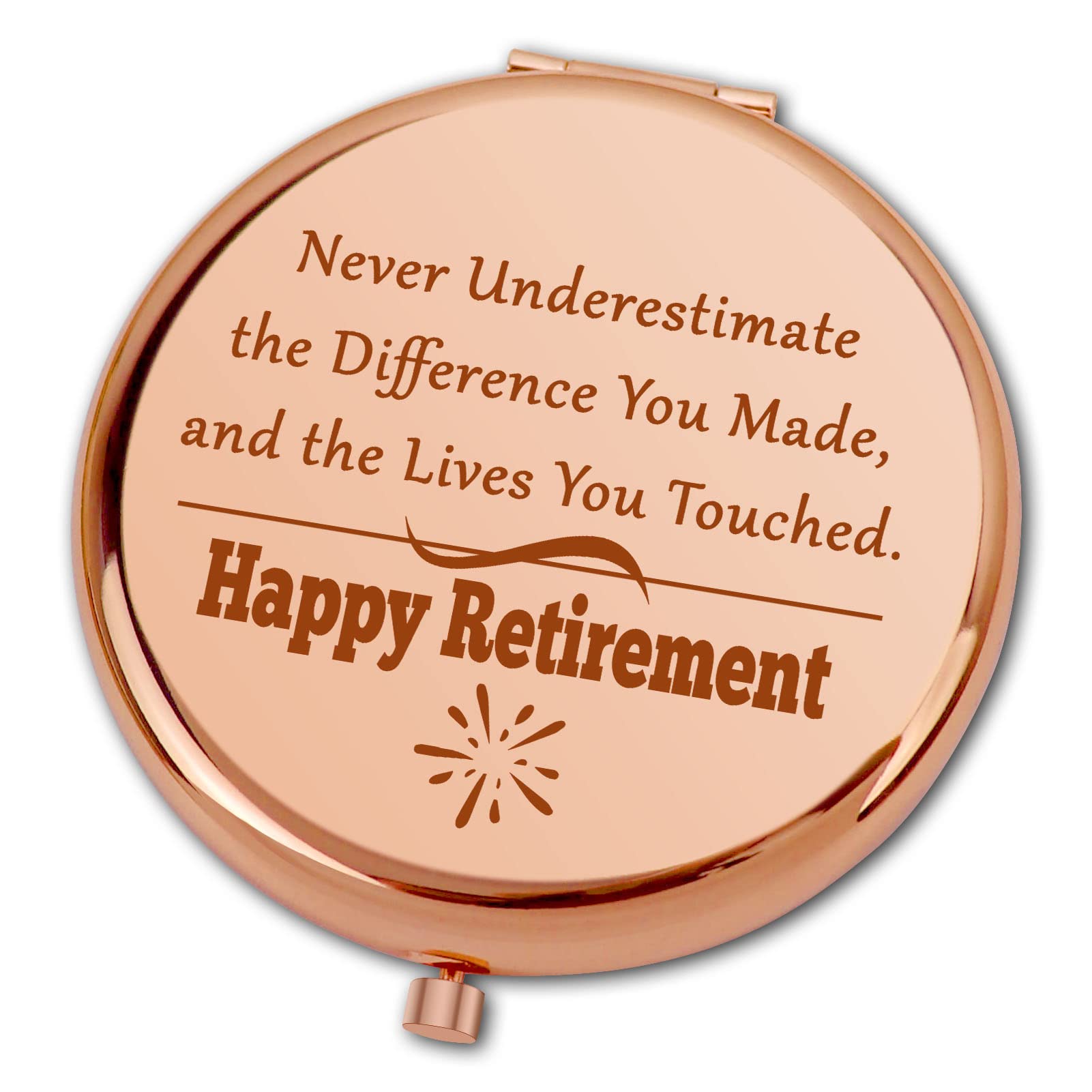 Ximalun Retirement Gifts for Women Compact Makeup Mirror for Colleagues Employee Boss Coworker Leaving Farewell Appreciation Retirement Gifts for Nurse Teacher Friend Mum Sister