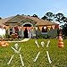 ALLADINBOX Halloween Creepy Graveyard Décor Groundbreaker Realistic Skeleton Bones and Skull(Include Skull, Hands, Legs, arms and feet with Lawn Stakes) for Outdoor Party, Life Size