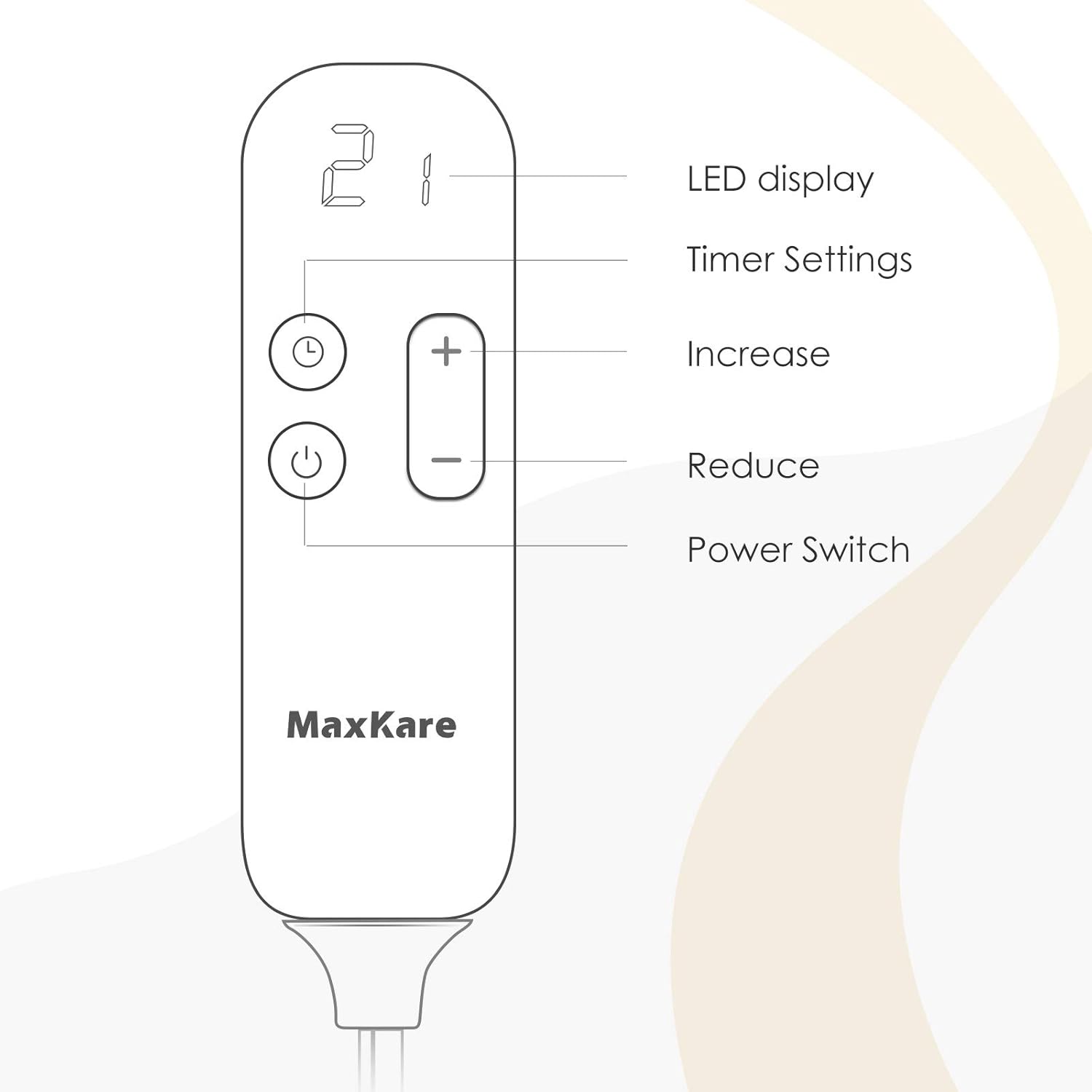 MaxKare Electric Blanket Heated Throw Flannel & Shu Velveteen Fast Heating Blanket 50" x 60", ETL Certification with 6 Heating Levels & 5 Auto-Off Timing Settings, Home Office Use & Machine Washable: Kitchen & Dining