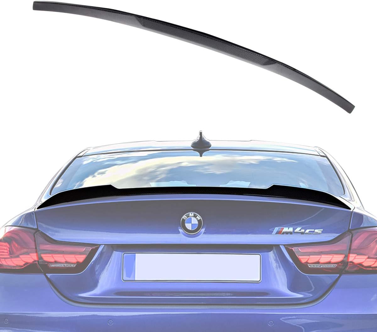 New Listing Wisamic Carbon Fiber Spoiler For Bmw F82 M4 2014 2018 Rear Lip Trunk Spoiler Automotive Hastened To See Beta Cheers Id