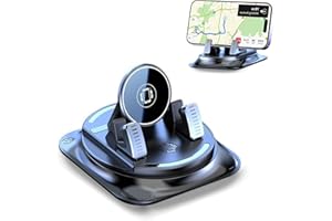 Phone Holder Car - 360° Adjustable Dashboard Mount, Non-Slip Car Phone Holder Compatible for iPhone/Android, Universal Car Ph