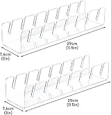 Gzsekken Acrylic Baseball Cap Holder Rack for 7 Hats Display Organizer Clear No view 2
