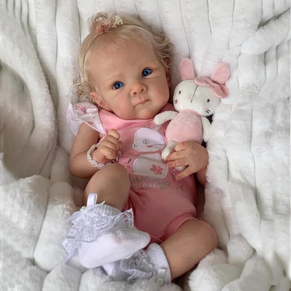 ZIYIUI Reborn Baby Dolls Girls 19 Inches Reborn Doll Handmade Washable Reborn Babies Soft Vinyl Body with Anatomically Correct, Baby Doll Looks Like a Real Baby