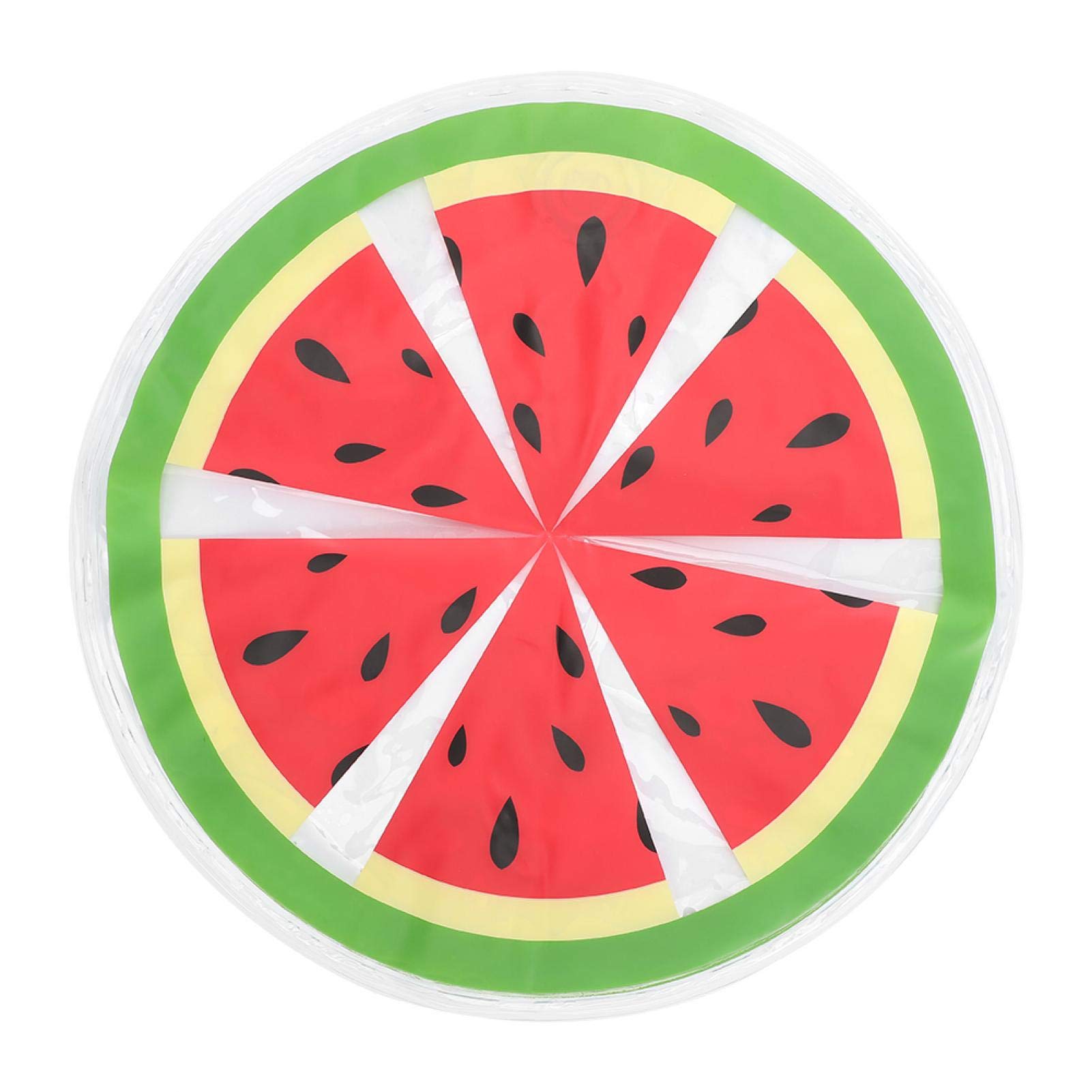 Evonecy Dog Cooling Mat, Dog Ice Pad, Watermelon/Pomegranate Transparent Round Cooler Mat PVC Travel for Home Summer(watermelon)